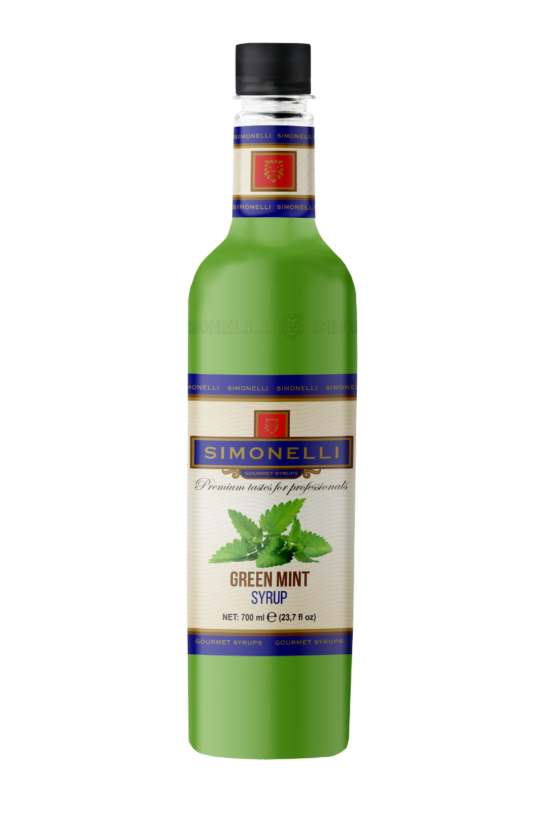 Yeşil Nane Aromalı Şurup - Şekerli 700 ml