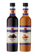 Çikolata ve Karamel Aromalı Şurup ( 2'li Set ) - Şekerli 700 ml