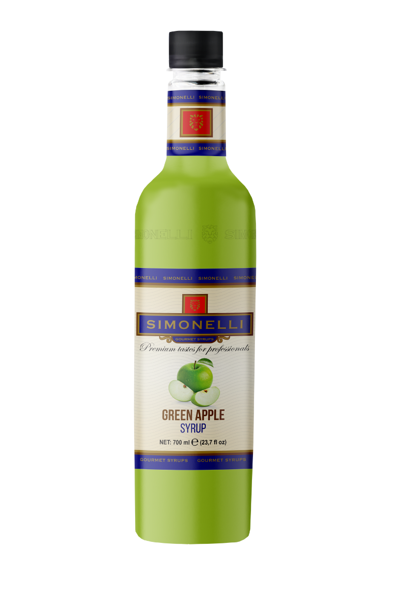 Yeşil Elma Aromalı Şurup - Şekerli 700 ml